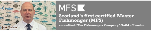 Scotlands first certified Master Fishmonger, John Watson.